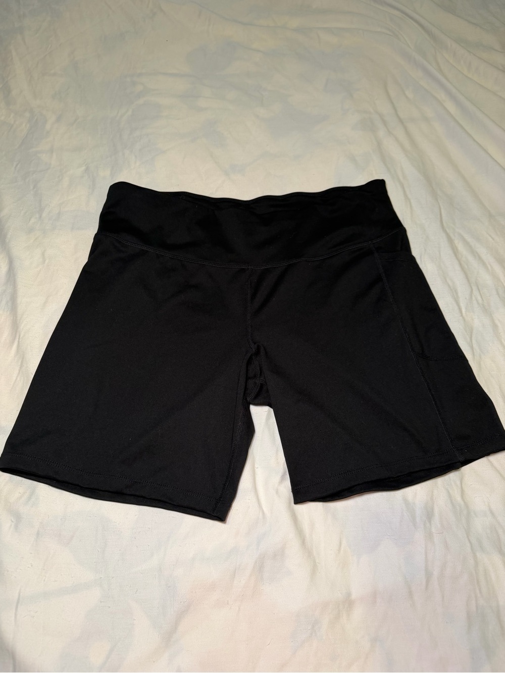 DKNY Black Athletic Biker Shirts with Subtle Logo